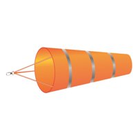 Magideal - Manga De Viento Duradera, Bandera De Medición Del Viento Con Cinturón Reflectante, Cometa Colgante, Juguetes, Calcetín Indicador, Jardín Al Aire Libre Naranja