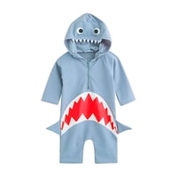 Magideal - Traje De Baño De Tiburón Para Niñas Y Niños, Encantadores Trajes De Baño Con Cremallera, Divertidos Trajes De Baño Para Niños L