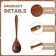 thumbnail image 3 of Espátula de madera maciza con barniz de teca, para cocinar, saltear, sopa, cuchara de madera, juego de espátula de madera, 3 of 5