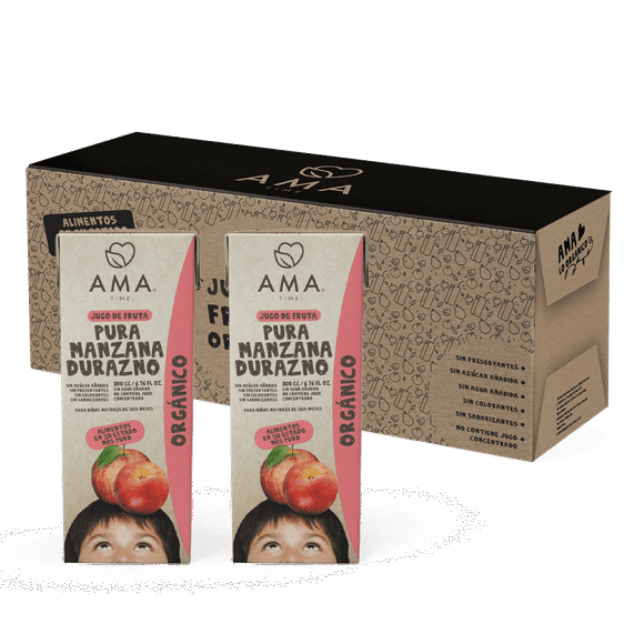 Pack 24 unid - Jugo Manzana Durazno 200 cc