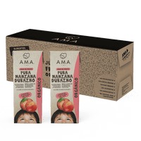 Ama Time - Pack 24 Unid - Jugo Manzana Durazno 200 Cc