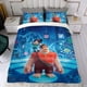 thumbnail image 4 of Wreck It Ralph Conjunto de sábanas temático, trío de piezas, cómodo y amigable con la piel, diseño único, regalo de decoración para el hogar para familiares, amigos y fans,173cm *218cm, 4 of 6
