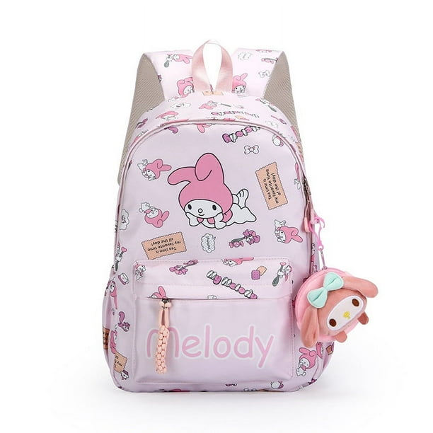 Sanrio Kuromi Hello Kitty Cute High School Student Backpack Fashion Cartoon School Bags For Boys And Girls Large Capacity Bag