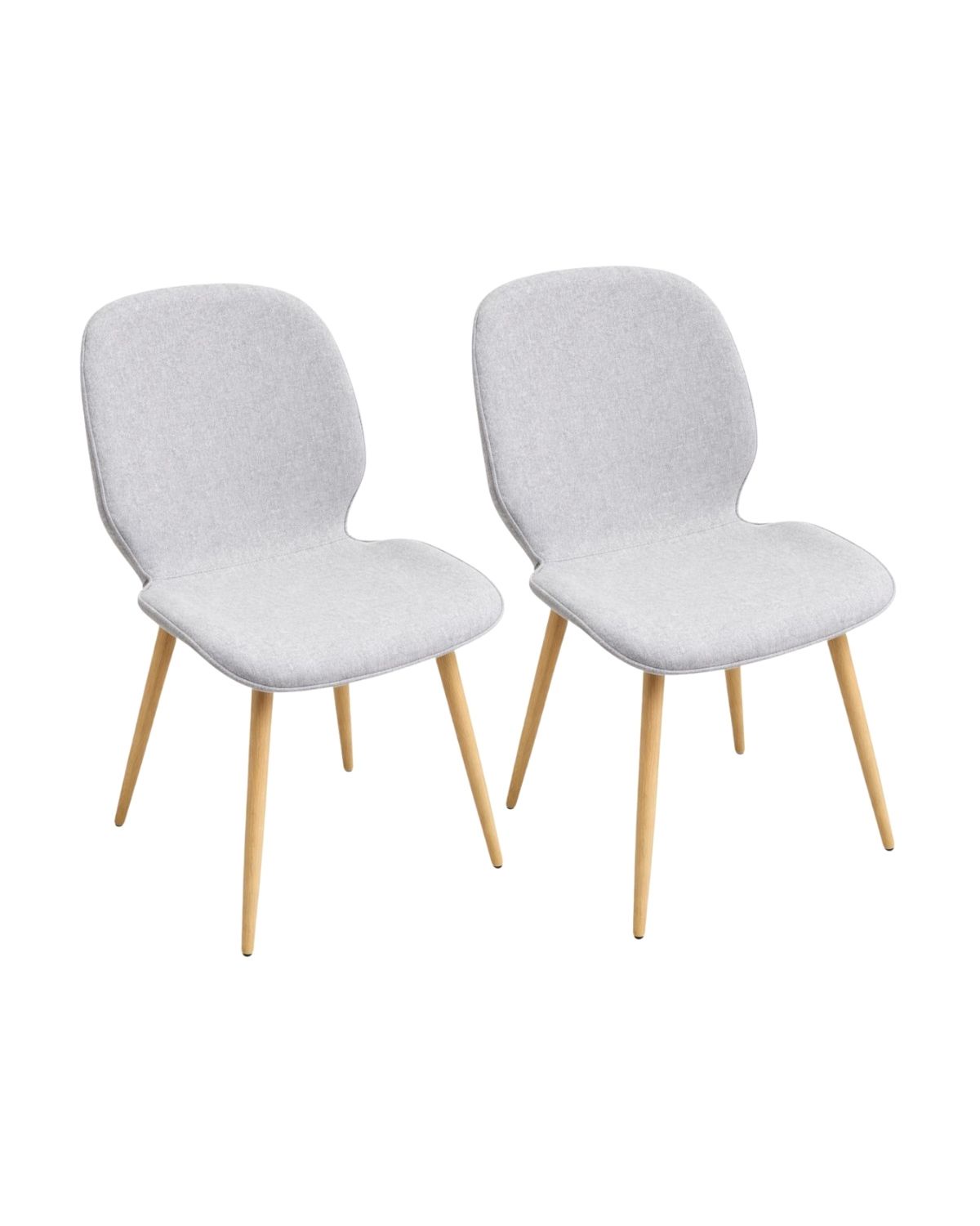 Habita2 Chile - Pack 2 Sillas Tapiz Lino Gabriely - Gris