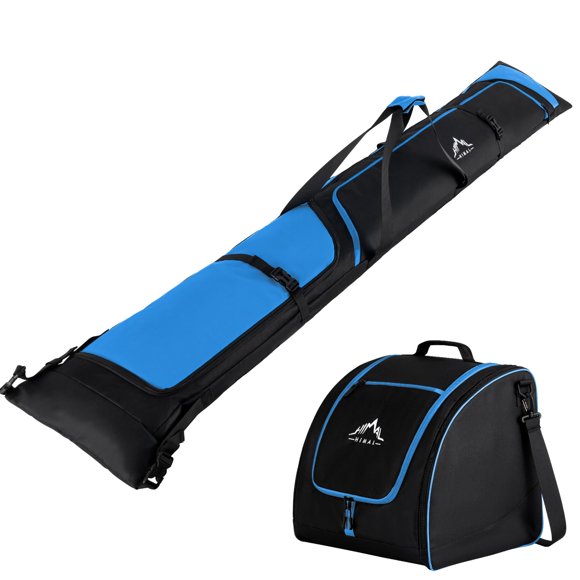 Bolsa para esquís GoHimal 200 cm combo negro y azul