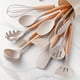 thumbnail image 3 of 12pcs, Silicone Utensil Set, Khaki Kitchen Utensil Set With Wooden Handle, Safety Cooking Utensils Set, Non-Stick Kitchen Tools Set, Washable Modern Cookware, Kitchen Stuff, Kitchen Gadgets, 3 of 5