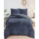 thumbnail image 3 of CUBRECAMA PELUDO INVIERNO PLAZA Y MEDIA Gris, 3 of 3