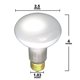 thumbnail image 3 of Paquete de 6 bombillas KOR 30 W R20 Flood 185 lúmenes 120 V E26, 3 of 3