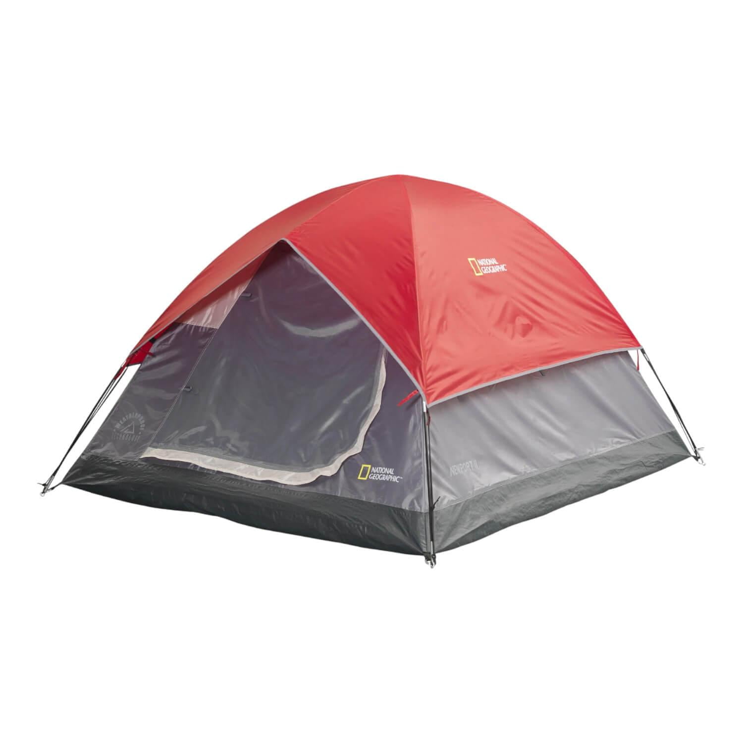 National Geographic - Carpa Newport 3 Personas Rojo