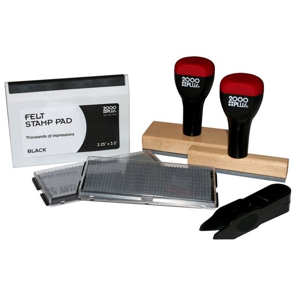 Kit de sellos 2000 PLUS tinta negra personalizada