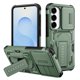 thumbnail image 1 of Funda Resistente para Samsung Galaxy S25 5G / S24 5G, Cubierta a Prueba de Golpes de Grado Militar con Protector Deslizante para Lente de Cámara, Soporte de 2 Vías, Antideslizante, Protección contra, 1 of 8