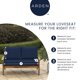 thumbnail image 3 of Juego de Cojines para Loveseat Arden Outdoor Clark Azul Resistente al Agua, 3 of 8