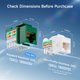 thumbnail image 3 of Cable Matters Conector Keystone RJ45 Cat6 Paquete de 25 Verde 10 Gbps, 3 of 7