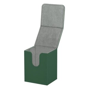 Magideal - Caja Para Baraja De Cartas Coleccionables, Soporte Para Cartas, Protector De Cartas De Juego Con Contenedor Forrado Suave Verde