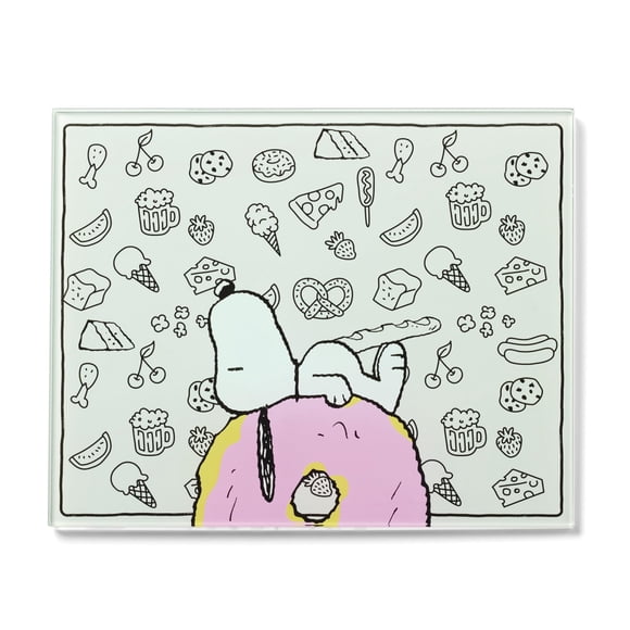 Tabla de cortar de vidrio Lenox 33 cm x 27 cm Chef Snoopy
