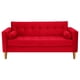 thumbnail image 1 of Sofa Retro 3c Felpa 04 Rojo, 1 of 6