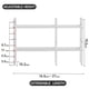 thumbnail image 2 of Estante para gabinete jkxoo 42‑69 cm blanco (2 unidades), 2 of 6
