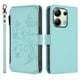 thumbnail image 2 of Funda Cartera Mariposa para [Xiaomi Redmi Note 13 4G] con Soporte y Cremallera Verde menta, 2 of 6