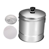 Magideal - Vaporera De Acero Inoxidable, Contenedor De Almacenamiento De Arroz, Con Cesta De Drenaje Insertada, Artículos Para El Hogar, Cubo De Sushi Para Arroz M