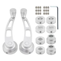 Ioensy - Enrollador De Manivela De Ventana Universal Para Accesorios De Puerta De Vagón Automotriz Plateado