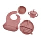 thumbnail image 3 of Juego De Alimentación De Silicona De 6 Uds., Juego De Cuencos De Succión De Silicona Para Niños Y Niñas, Color Rosa, 3 of 5