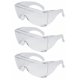 thumbnail image 1 of Gafas de seguridad Fit Over Calabria 3000 transparentes, paquete de 3 unidades, unisex, 1 of 9