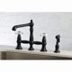 thumbnail image 5 of Grifo de cocina Kingston Brass KS7270PXBS 20 cm de puente mate, 5 of 9