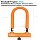 thumbnail image 3 of Candado para bicicleta Weogine con arco de 18 mm y cable de acero de 1,5 m, 3 of 8