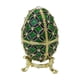 thumbnail image 2 of Caja De Baratija Con Forma De Huevo De Pascua, Figura Artesanal, Anillos De Resorte, Caja De Baratija Esmaltada, Verde, 2 of 3