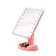 thumbnail image 1 of Espejo Pedestal Luces 16 Led A Pila 16cm Diseño Rosa, 1 of 3