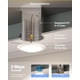 thumbnail image 5 of Luz LED de disco Sunco Lighting de 6" para montaje empotrado, 15 W, regulable, 5 of 7