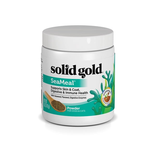 Suplemento Solid Gold SeaMeal a base de algas marinas para perros y gatos, 150 ml