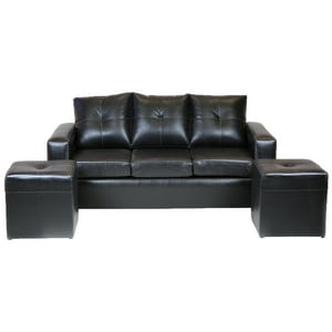 Muebles América - Living Emilia Pu Negro