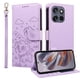 thumbnail image 1 of Funda Cartera para Motorola Edge 50 Neo 5G Perro Cachorro Grabado con Tarjetas Soporte Correa Morado, 1 of 6