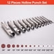thumbnail image 5 of Set de perforadoras de cuero Spurtar Steel Hollow de 3 a 19 mm, 12 unidades con bolsa, 5 of 7