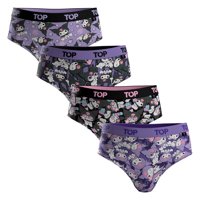 Calzón Pantaletas Niña Algodón Pack 4 Kuromi C2 Top