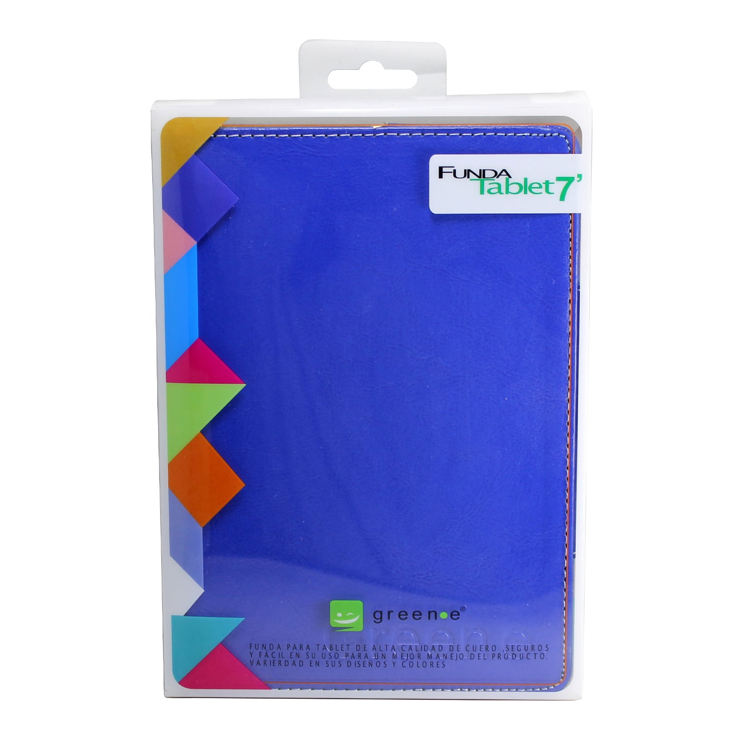 Green E - Funda Tablet 7" Ecocuero Azul
