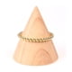 thumbnail image 4 of Pulsera de cuentas de oro para mujer, pulsera elástica con cuentas chapadas en oro de 14 quilates., 4 of 5