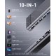 thumbnail image 2 of Base de acoplamiento USB‑C Mukiya 10‑en‑1 4K Triple Monitor 100 W PD, 2 of 8