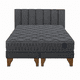 thumbnail image 3 of Cama Europea Somnia 2 Plazas + Respaldo Tubular Madera Lino, 3 of 6