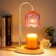 thumbnail image 1 of Lámpara Calentadora de Velas Pfxud Eléctrica con Flor Rosa y Temporizador, 1 of 7