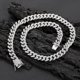 thumbnail image 5 of Cadena de Eslabones Cubanos de Miami Extra Brillante Grande con Hielo para Hombre, Collares de Eslabones de Cadena Hip Hop de 12 Mm de Ancho, Collar Sólido y Grueso para Hombre de 16-24 Pulgadas,, 5 of 8
