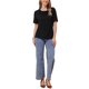 thumbnail image 2 of INSPIRE CHIC Top de Mujer con Cuello de Tortuga de Manga Corta Casual y Elástico L Negro, 2 of 6
