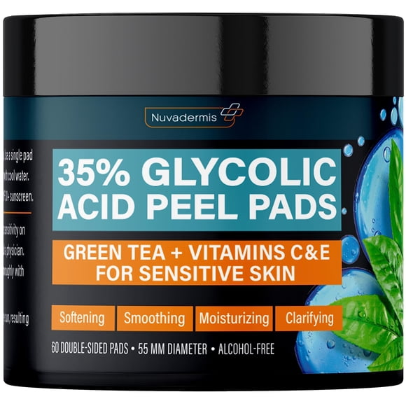 Almohadillas Exfoliantes Para El Rostro 35% De Ácido Glicólico