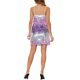 thumbnail image 3 of INSPIRE CHIC Vestido de Mujer con Lentejuelas Brillantes Escote en V Tirantes Ajustables Vestido de Fiesta Mini Púrpura Plata M, 3 of 6