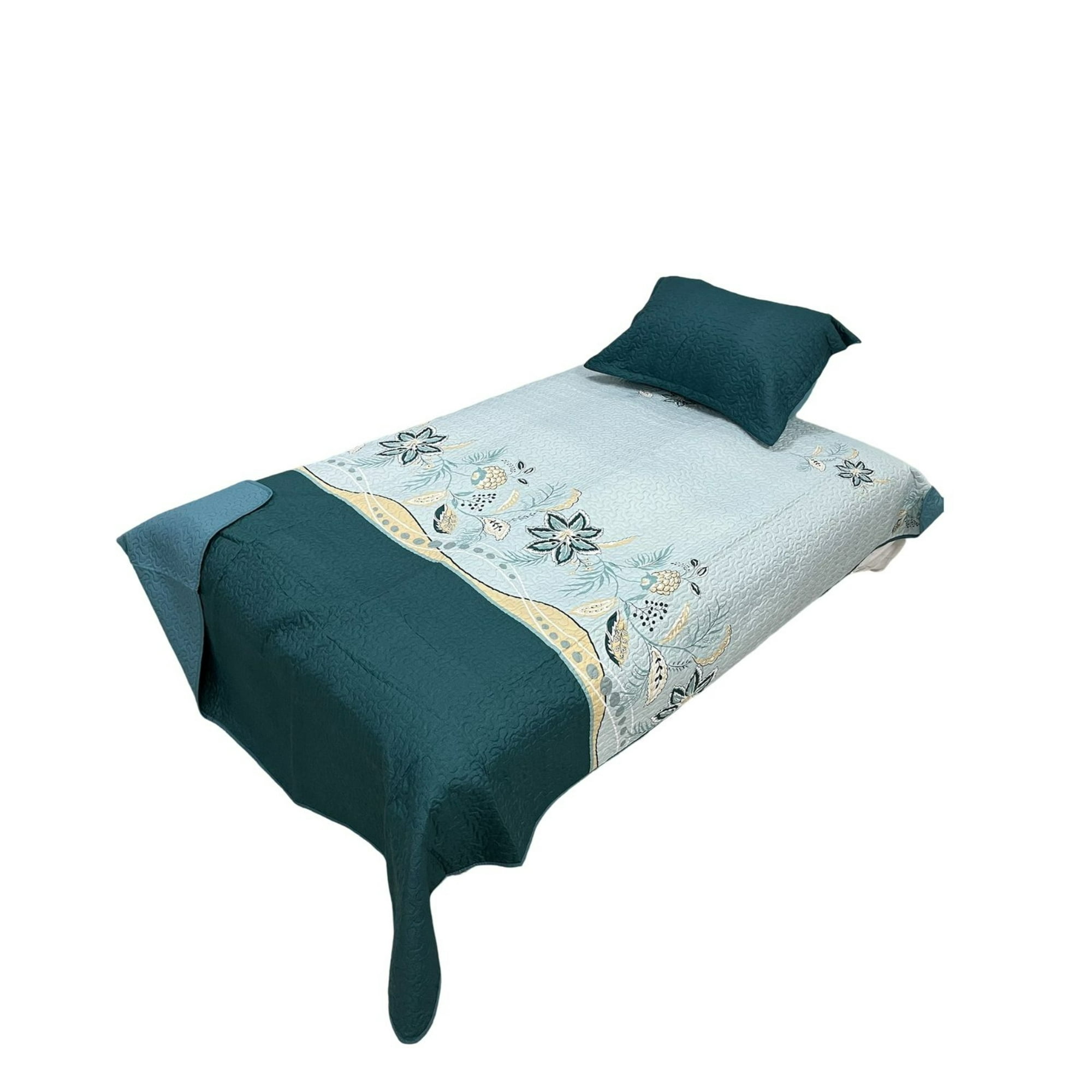 Decoideasemi - Cubrecama Quilt Primavera Verano Plaza Y Media