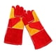 thumbnail image 5 of Guantes De Soldadura MIG Piel De Vaca Estufas De Leña Soldador Cocina Rojo Amarillo, 5 of 5