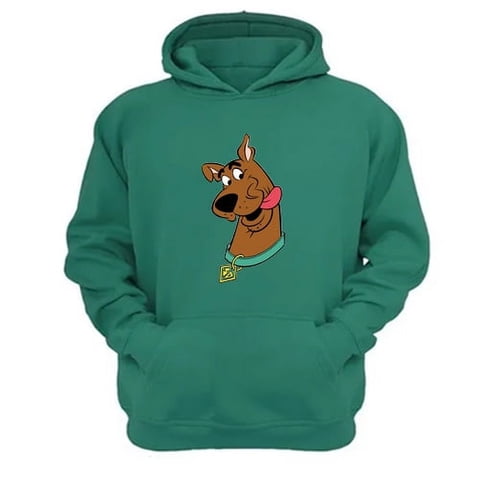 Genérico - Polerón Canguro Scooby Doo Verde Aguamarina Talla M Unisex