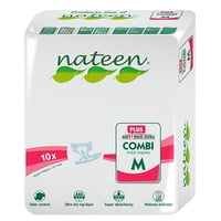 Nateen - Pañales De Adultos Combi Plus M, 10 Un