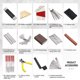 thumbnail image 2 of Kit de herramientas de reparación y mantenimiento de guitarras MIFOGE, 45 piezas con bolsa de transporte, 2 of 7